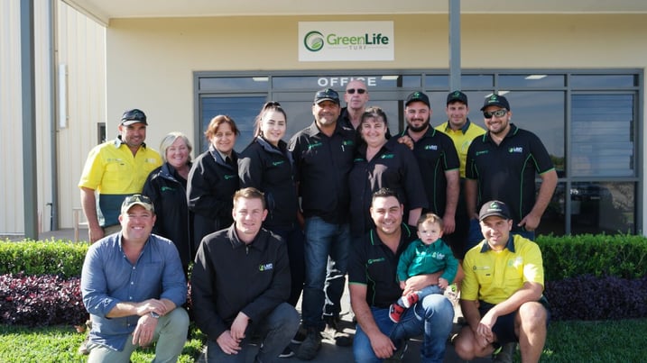 Green Life Turf Team with Jason Hodges, LSA members, Michael Muscat, Patrick Muscat, Josh Muscat, Alexandria Muscat.jpeg