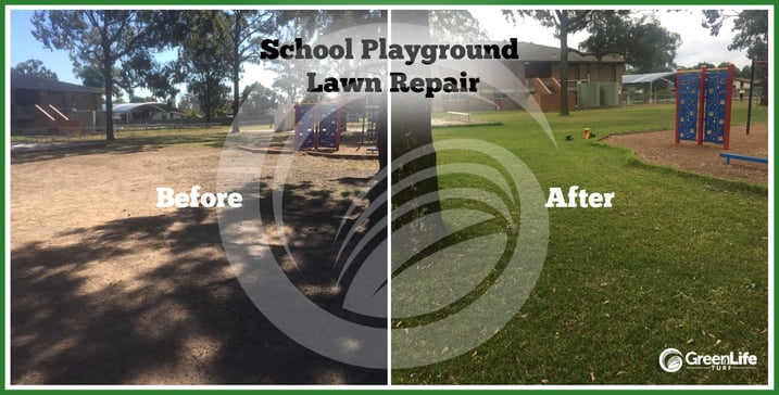 How to Returf Your Sports Field & Playground - Playground Returfing Before & After