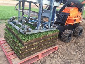 Green Life Turfs patented Bullseye Instant Grass turf farmed and delivered on pallets